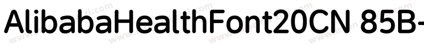 AlibabaHealthFont20CN 85B字体转换